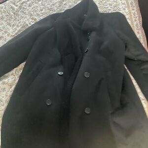 Guess Men's Black Pea Coat